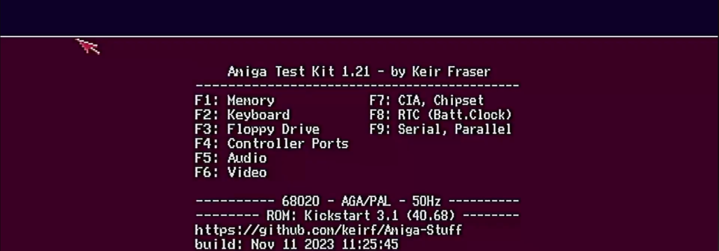 Amiga test kit